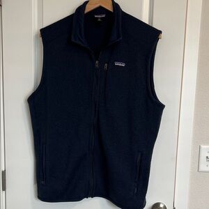 Patagonia Men's Navy Full-Zip Fleece Vest